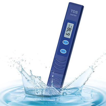 Ordalyne Digital TDS Meter — Reads Total Dissolved Solids in Seconds | 0-9990 PPM, Auto-Calibration, Pocket-Size Tester