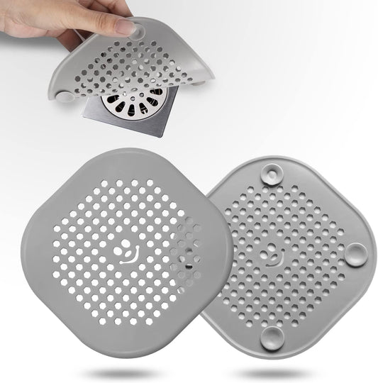 Ordalyne Silicone Drain Hair Catcher — Catches Hair Without Slowing the Drain | 2-Pack, Fits Most Shower & Sink Drains
