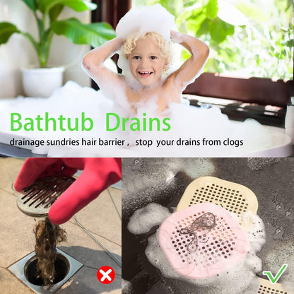 Ordalyne Silicone Drain Hair Catcher — Catches Hair Without Slowing the Drain | 2-Pack, Fits Most Shower & Sink Drains