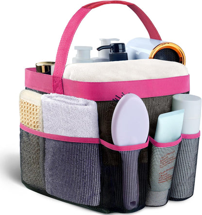 Ordalyne Mesh Shower Caddy — 9 Pockets to Hang Everything Within Reach | Quick-Dry, Portable for Dorm, Gym & Travel